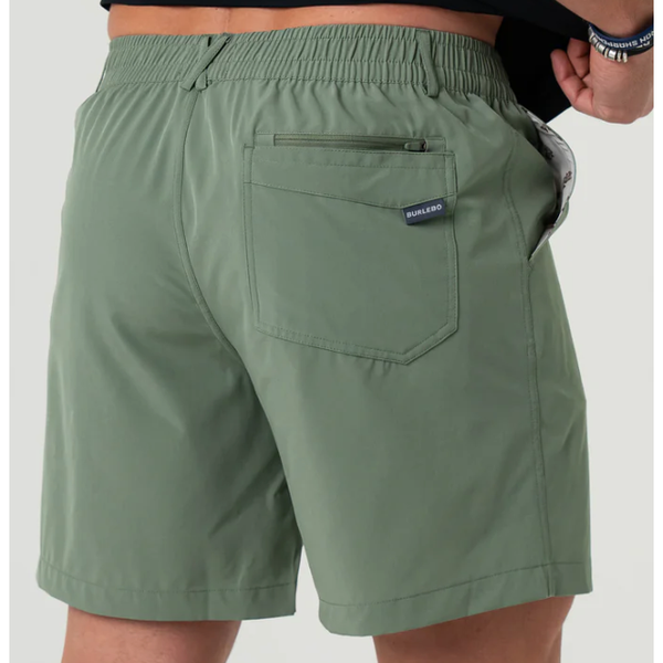 Burlebo Everyday Short - Light Sage - Fish Toss Pocket