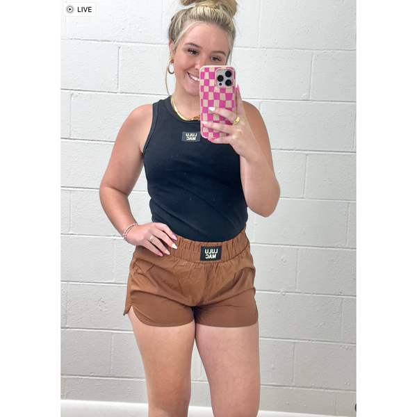 LULUMAC Athletic Shorts - Brown
