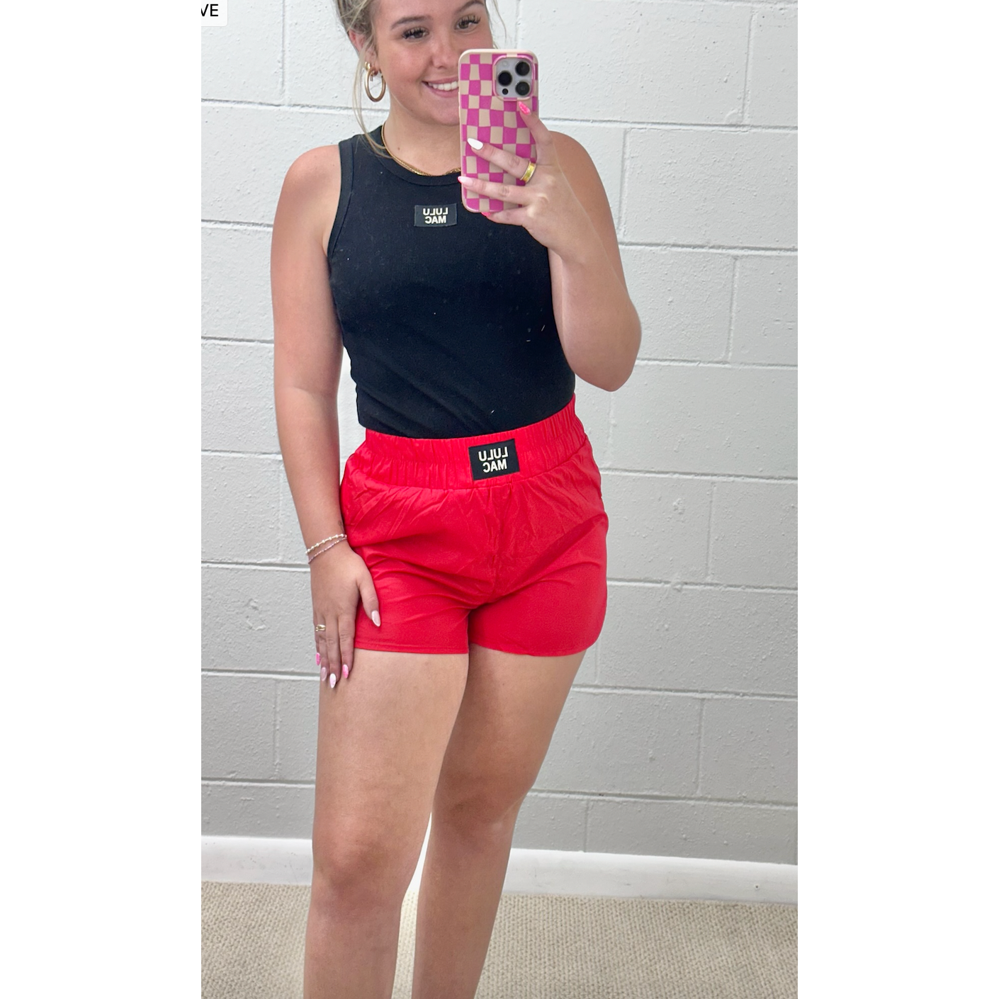 LULUMAC Athletic Shorts - Red