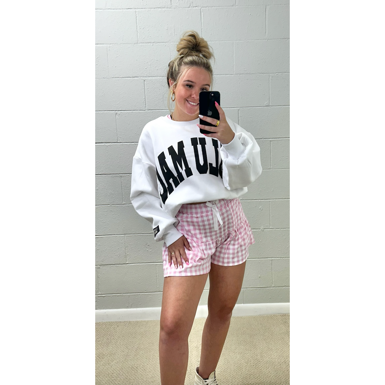 Lulu Mac Sweatshirt White/Black