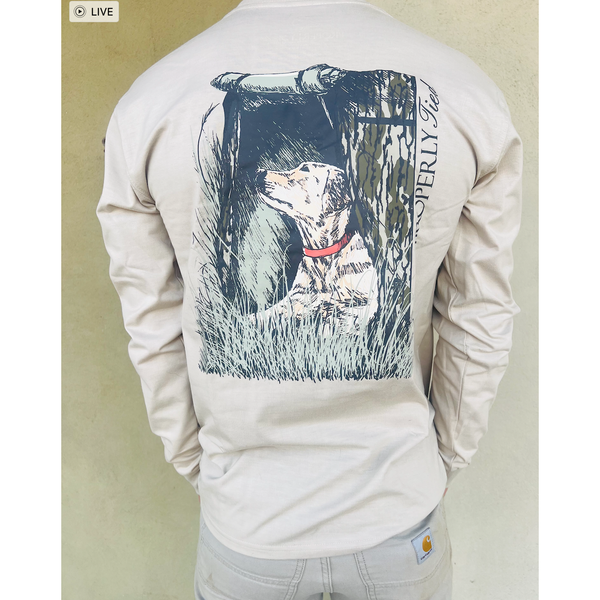 Properly Tied Mossy Oak Lab Long Sleeve T Shirt