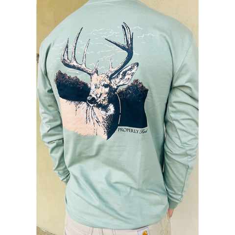 Properly Tied Buck Long Sleeve T Shirt