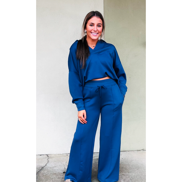 Scuba Collared Pullover & Pants Set