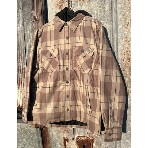 Drake The Campfire Flannel Hoodie - Aluminum