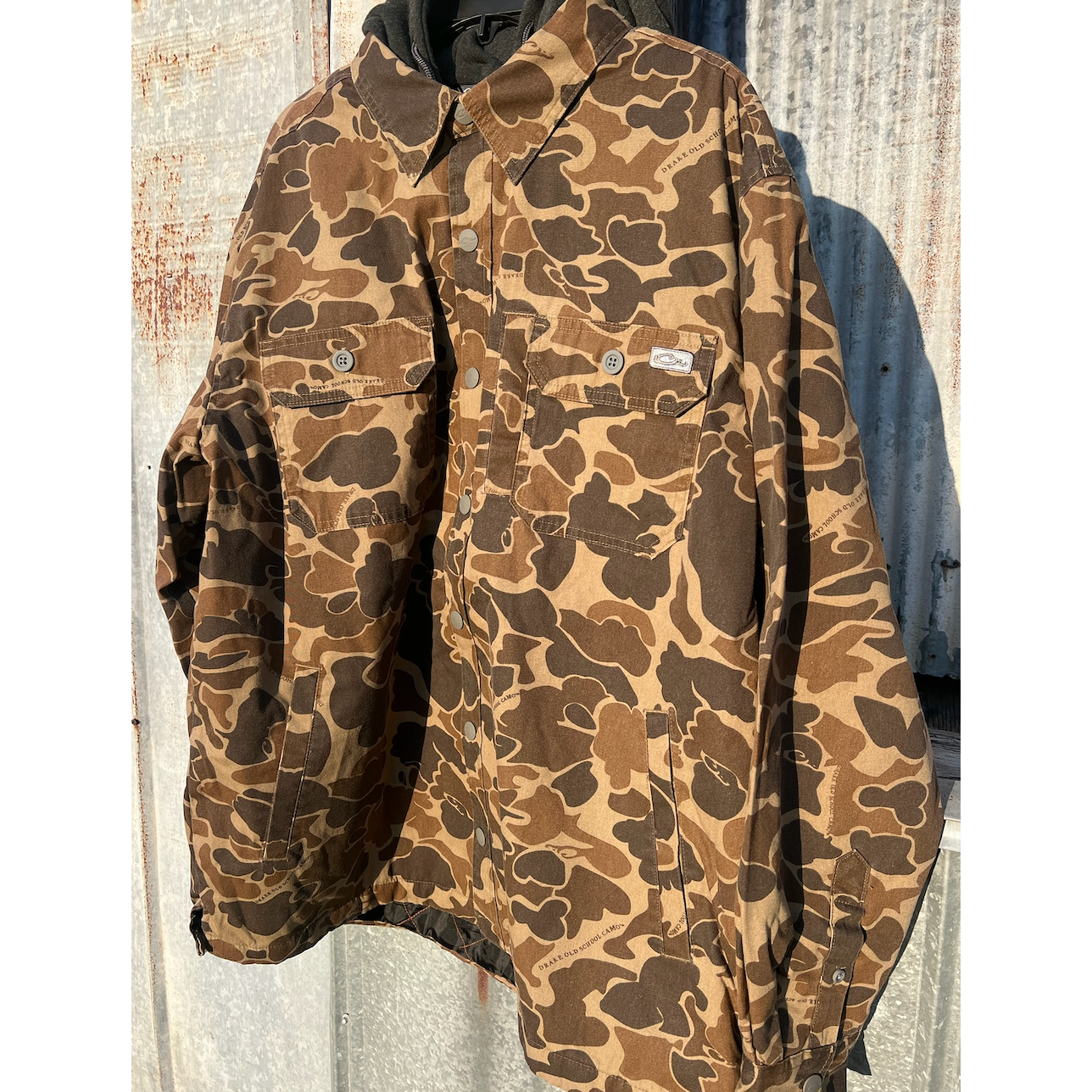 Drake Campfire Canvas Shirt Jac Hoodie - Old School