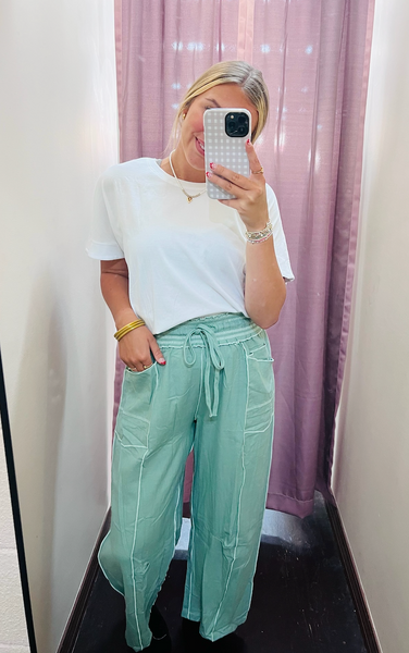 Dusty Barrel Leg Pants