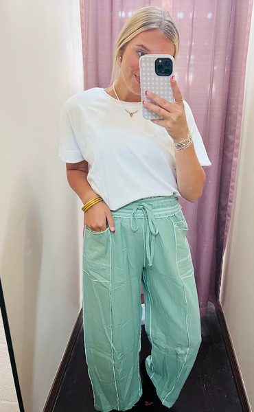 Dusty Barrel Leg Pants