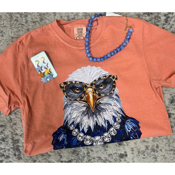 Glam Blue Eagle Spirit Tee