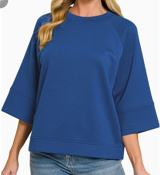 Scuba 3/4 Sleeve Pullover