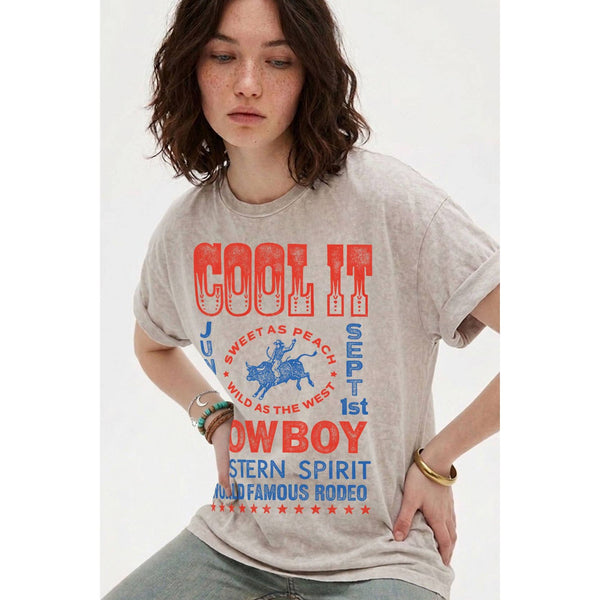 Cool It Cowboy Graphic Top