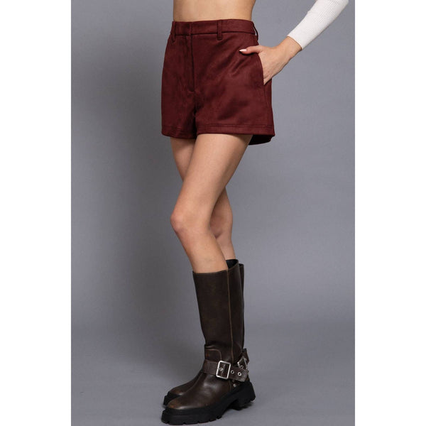 Faux Suede Shorts