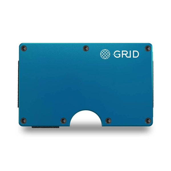 Grid Wallet - Blue Aluminum