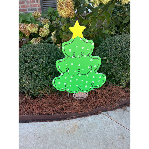 Little Green Polkadot Tree Decor by Lovely Reese