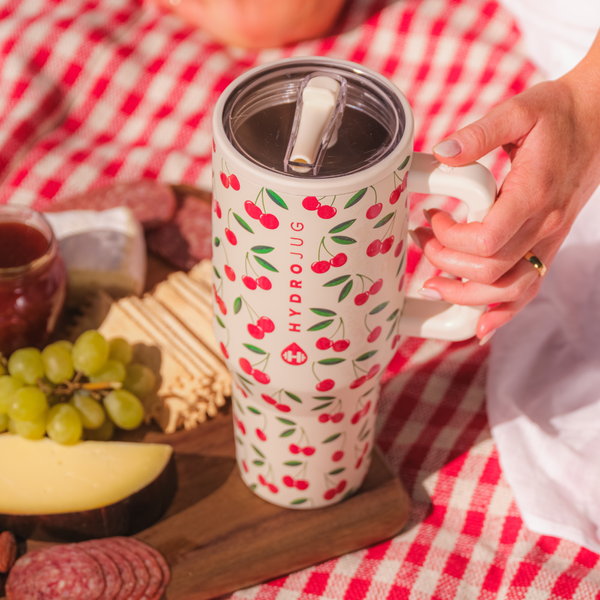 HydroJug - Cherries HydroJug 32 oz Traveler Tumbler