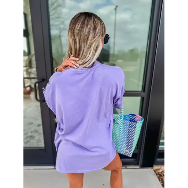 Raised On 90's Country Violet Graphic Tee