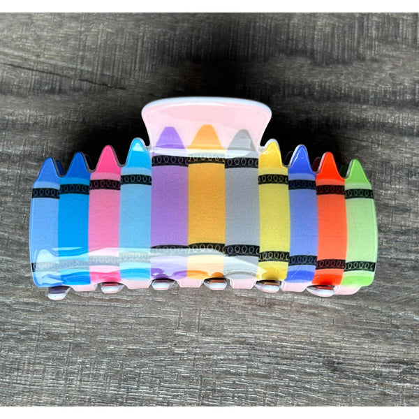 Teacher Theme Claw Hair Clip