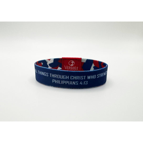 Versible - Team Camo / Philippians 4:13 Wristband