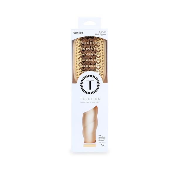TELETIES - Vented Hair Brush | Tan