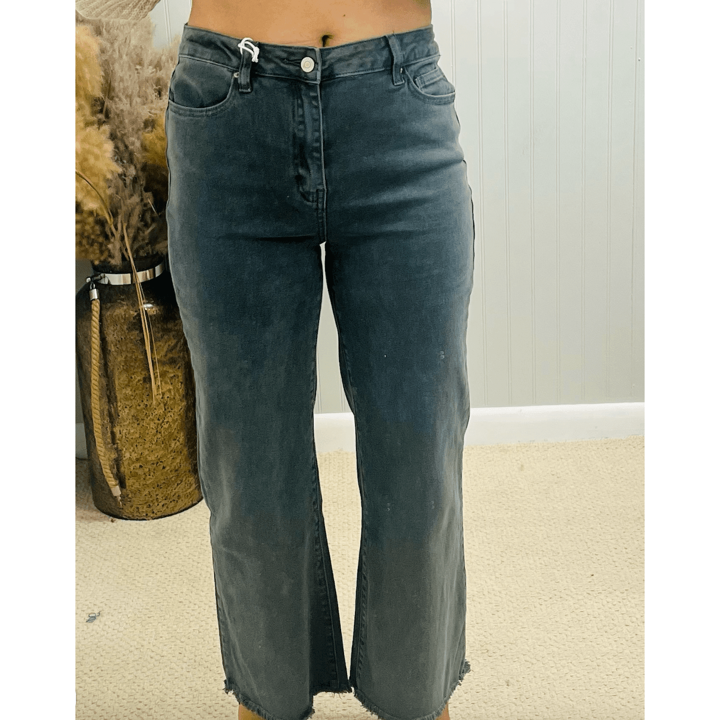Acid Black Washed Bootcut Jeans - Southern Roots Clothing Company