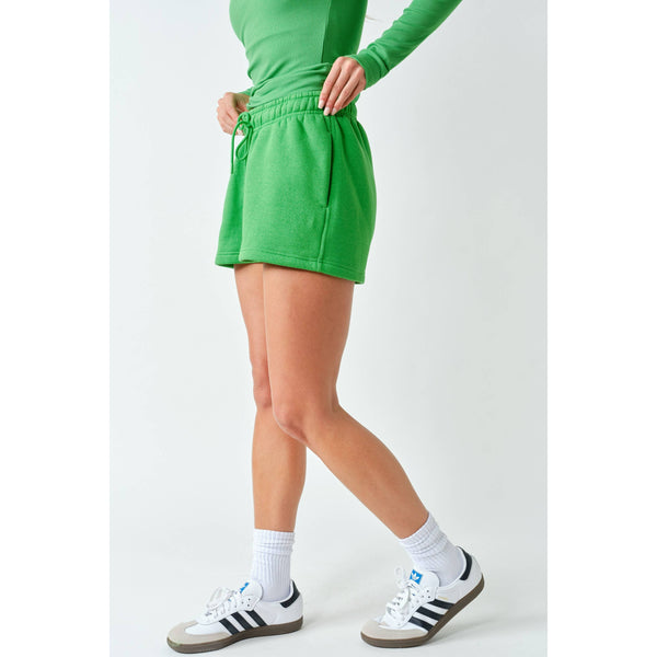 Cotton Blend Sweat Shorts
