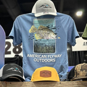 American Flyway Waterfowl - The Crappie Fish Short Sleeve T Shirt - Southern Roots Clothing Company