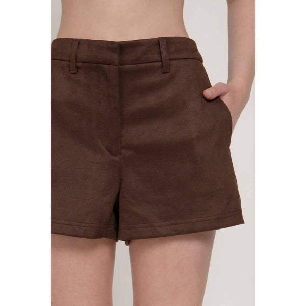 Faux Suede Shorts
