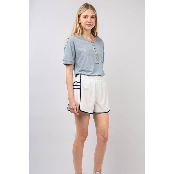 Side Pleated Detail Activewear Shorts