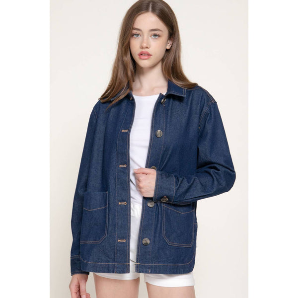 Long Sleeve Denim Shacket
