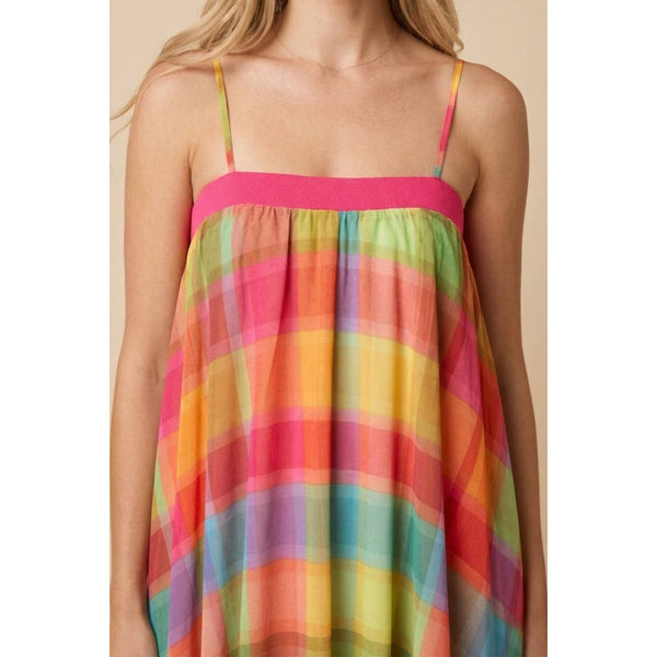 J.NNA - Prism Plaid Maxi Dress