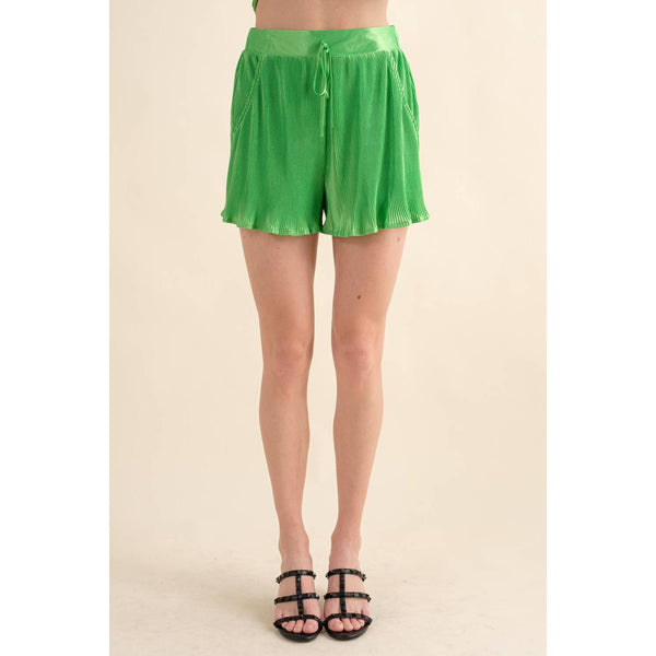 Accordian Blouse Short Lounge Set