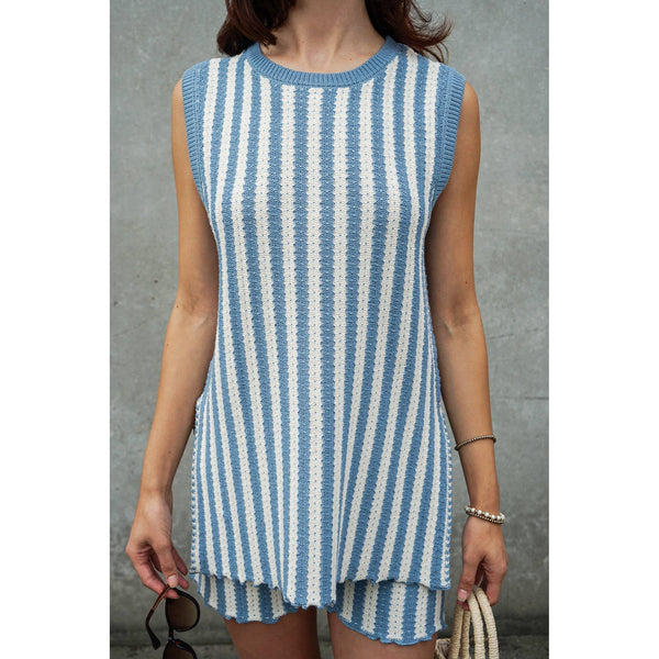 Coastal Stripe Knit Tank