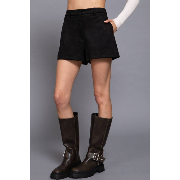 Faux Suede Shorts