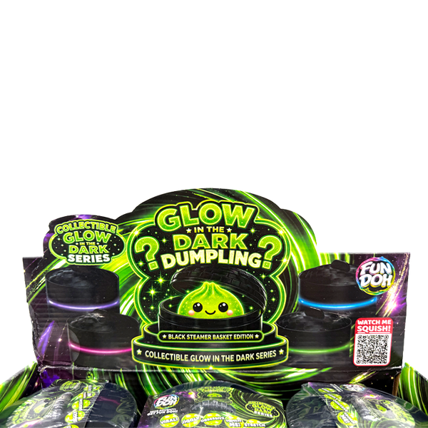 Fun Doh Glow-in-the-Dark Mystery Dumpling Squishy Toy Black