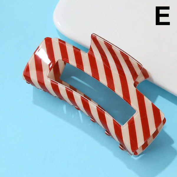 JOSSLYN by wall to wall - Holiday & Christmas Tree Stripe Hair Claw Clips | 40H1125