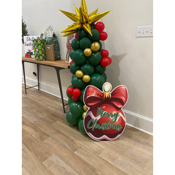 Merry Christmas RED ornament by Lovely Reese