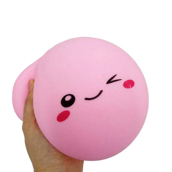 Large Emoji Squishy Dumpling Bun Stress Relief Squeeze Toy
