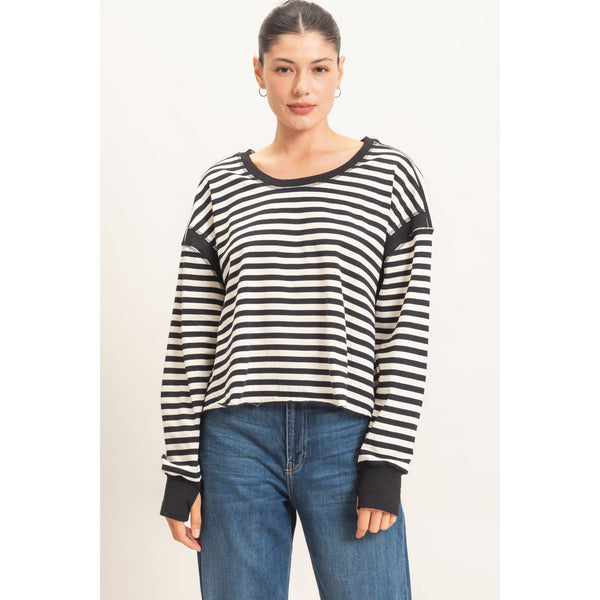 Striped Long Sleeve Top