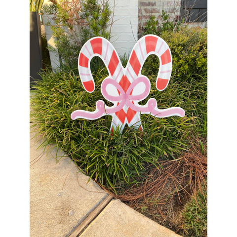 Lovely Reese - Pink Bow Candy Cane by Lovely Reese