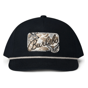 Burlebo Camo Patch Hat - Black - Southern Roots Clothing Company
