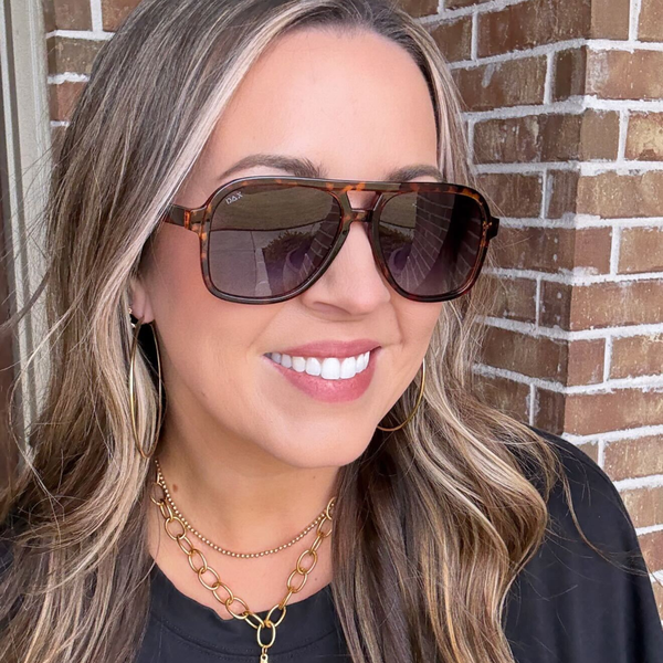 DAX Eyewear - Cruz - Unisex Aviator Sunglasses – Polarized Hair-Friendly
