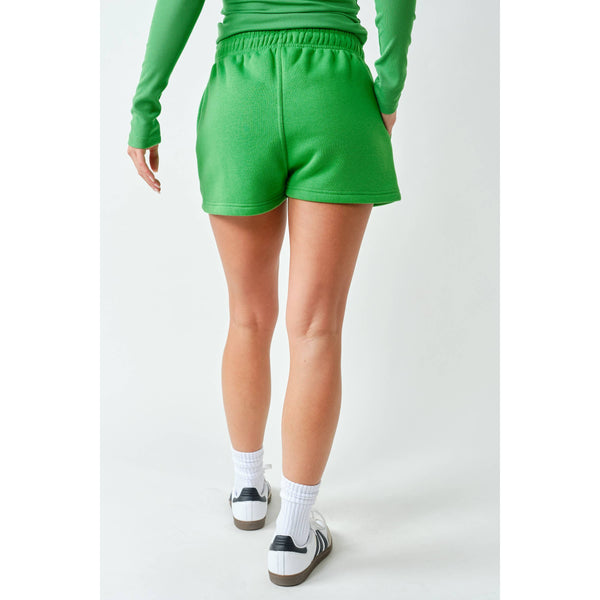 Cotton Blend Sweat Shorts
