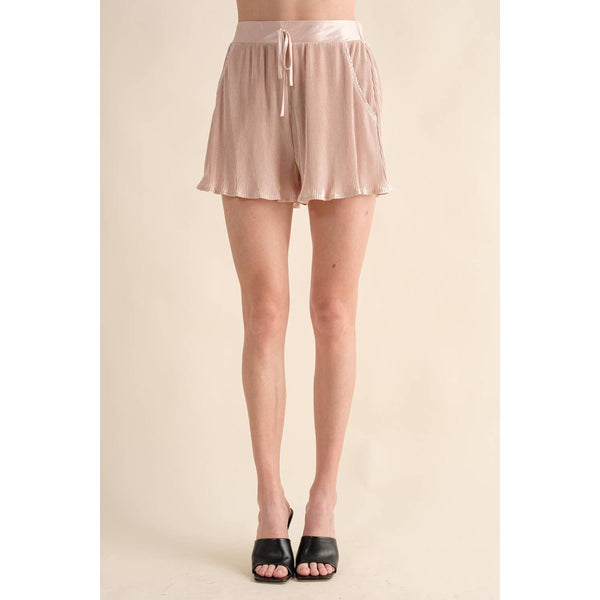 Accordian Blouse Short Lounge Set