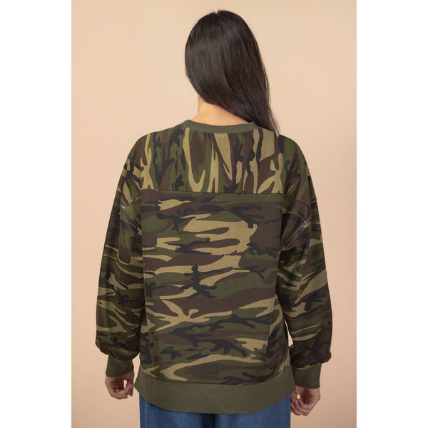 Leopard Printed Knit Casual Top