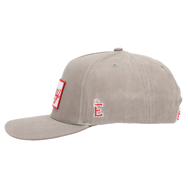 Gray Waxed Canvas - Logo Patch hat