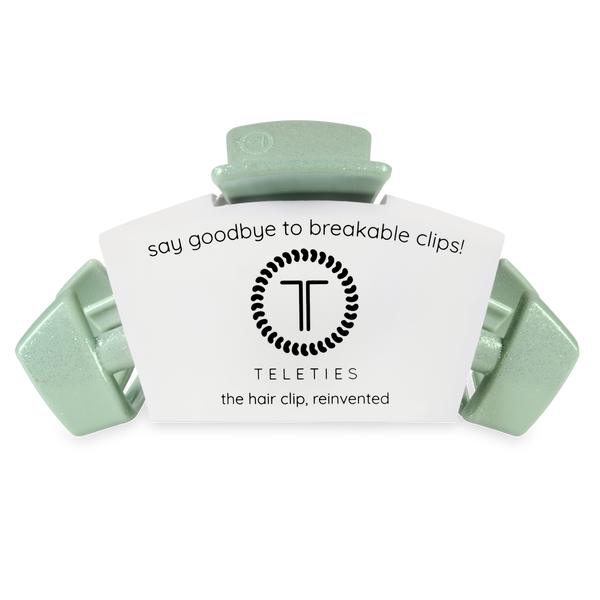 TELETIES - Classic Hair Clip | Large | Dew Drop