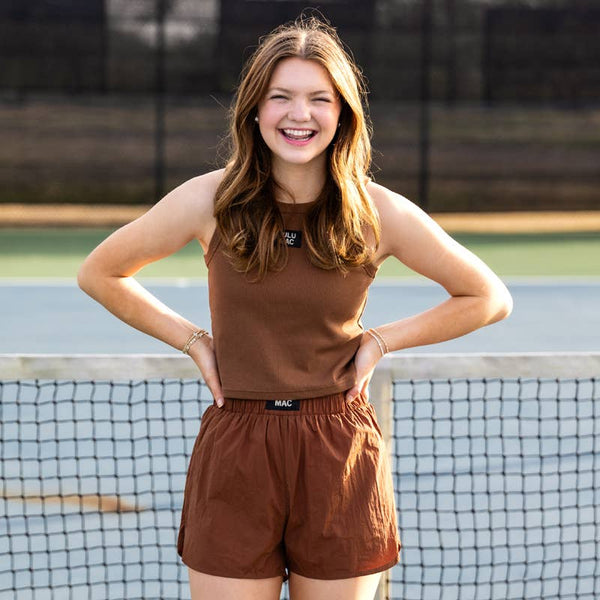 LULUMAC Athletic Shorts - Brown