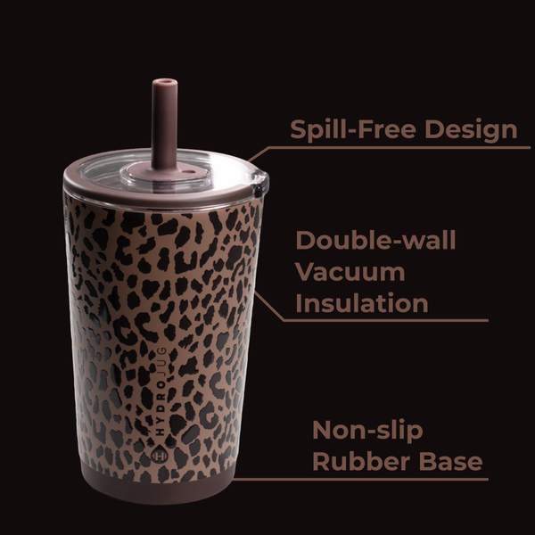 HydroJug - Brown Leopard HydroJug 14oz Everyday Tumbler