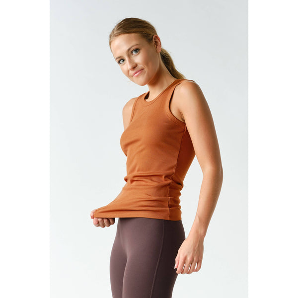 Mono B - Essential Micro-Ribbed Athleisure Tank Top