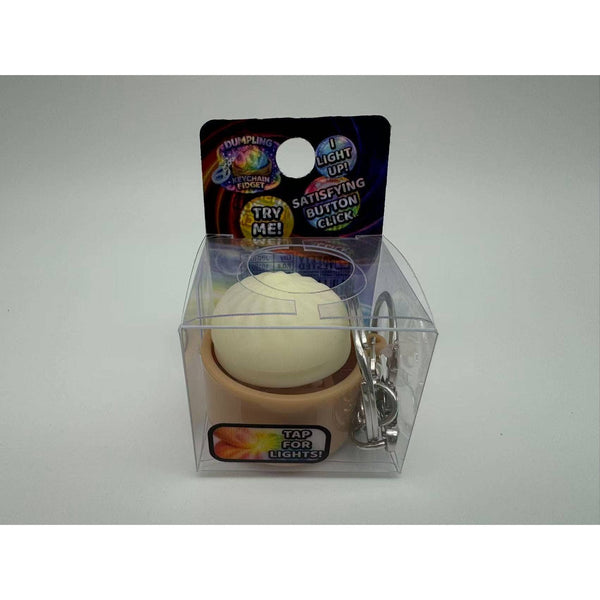 Fun Doh Dumpling Light-Up Click Fidget Keychain