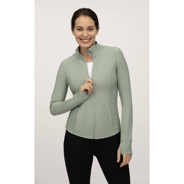 Ribbed Full Performance Full Zip Jacket